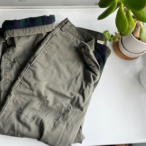 Vintage L.L. Bean Flannel Lined Twill Trousers